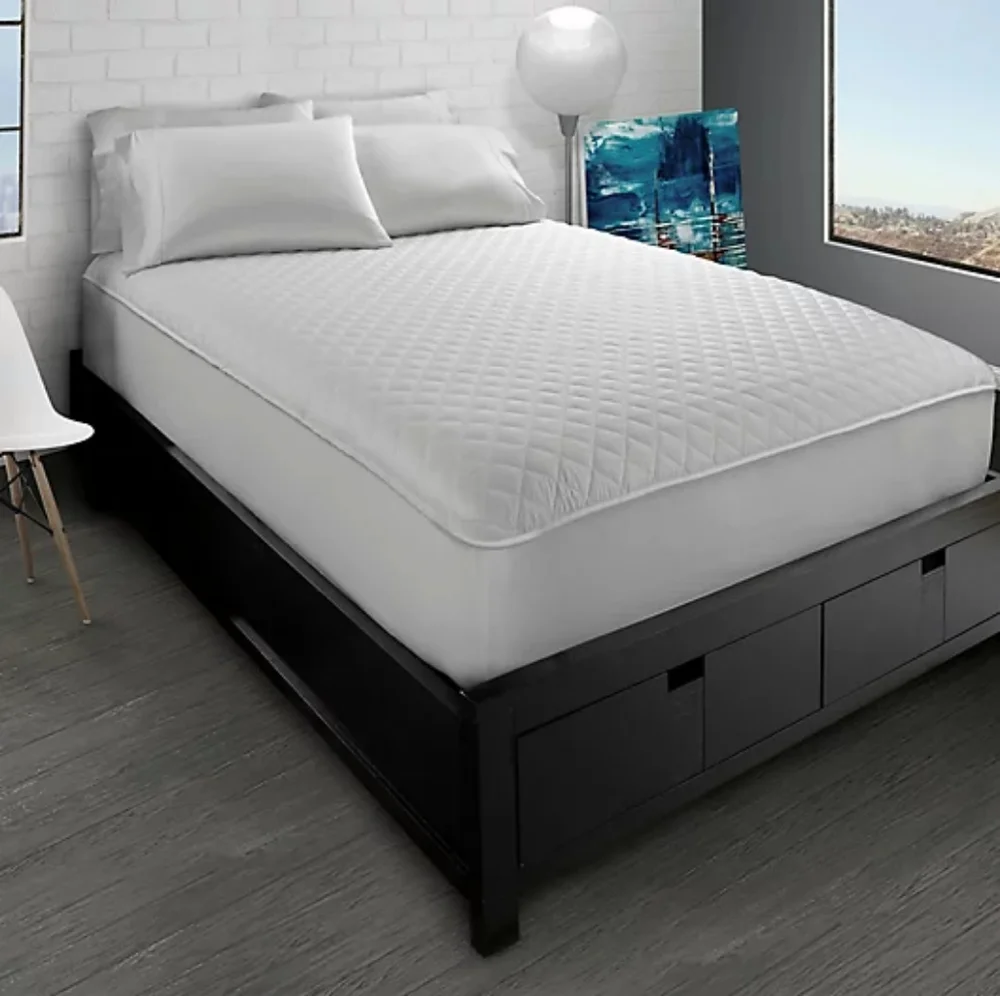 Ella Jayne Home Collection Classic Quilted TWIN XL Mattress Protector - White